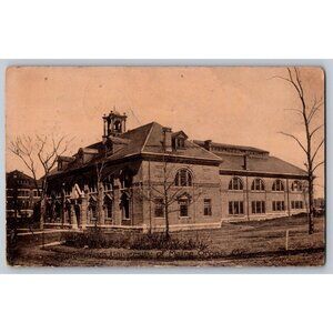 Postcard  Posted 1907 Maine  Gymnasium  University of Maine Orono #806
